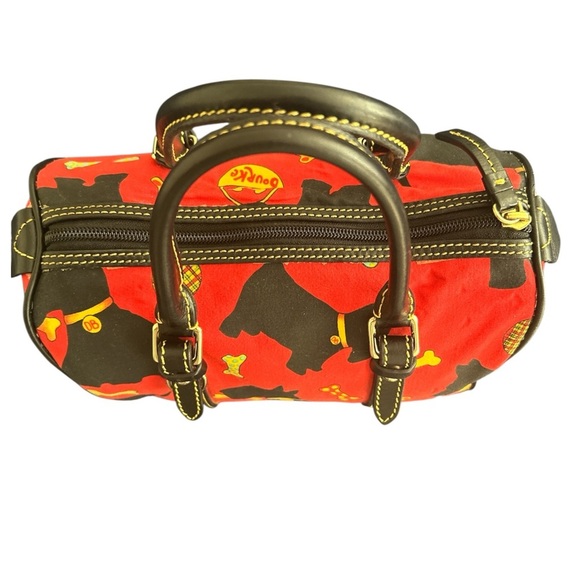 Vintage Dooney and Bourke Scottie Dog Satchel Handbag - Picture 3 of 11